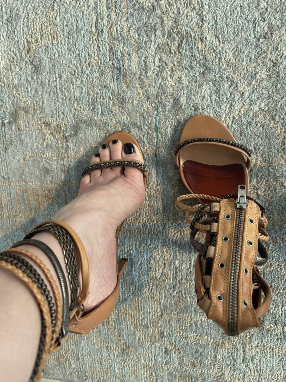 Isabel Marant Rio Chain Cage Sandals EU 38 US 7.5 - Picture 3 of 9